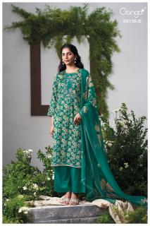 Ganga tilotama 5136 cotton dress materials wholesale
